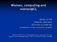 Women, computing and womenCL