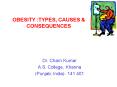 Obesity: Types, Causes and Consequences