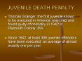 JUVENILE DEATH PENALTY