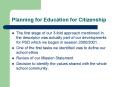 Planning for Education for Citizenship