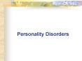 Personality Disorders