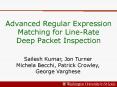 Advanced Regular Expression Matching for LineRate Deep Packet Inspection