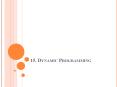 15. Dynamic Programming