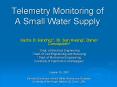 Telemetry Monitoring of A Small Water Supply