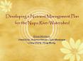 Developing a Nutrient Management Plan for the Napa River Watershed