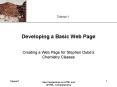 Developing a Basic Web Page