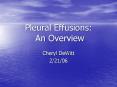 Pleural Effusions: An Overview