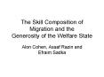 The Skill Composition of Migration and the Generosity of the Welfare State