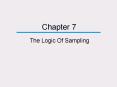 The Logic Of Sampling
