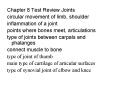 Chapter 8 Test Review Joints