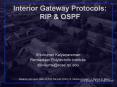 Interior Gateway Protocols: RIP