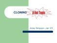 CLONING