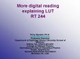 More digital reading explaining LUT RT 244