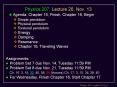 Physics 207, Lecture 20, Nov' 13