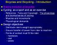 Bicycles and Bicycling Introduction