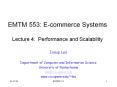 EMTM 553: Ecommerce Systems Lecture 4: Performance and Scalability