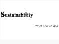 Sustainability