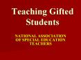Teaching Gifted Students