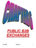 PUBLIC B2B EXCHANGES