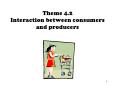 Theme 4'2 Interaction between consumers and producers
