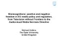 Misrecognitions: positive and negative freedom in EU media policy and regulation, from Television wi