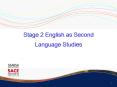 Stage 2 English as Second Language Studies
