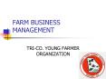 FARM BUSINESS MANAGEMENT