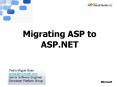 Migrating ASP to ASP'NET