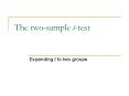 The twosample ttest