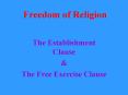 Freedom of Religion