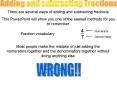Adding and subtracting Fractions