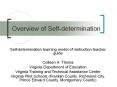Overview of Selfdetermination