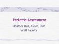 Pediatric Assessment