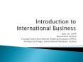 Introduction to International Business
