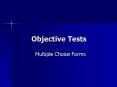 Objective Tests