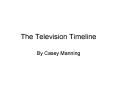 The Television Timeline