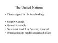 The United Nations
