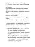 C7 Process Strategy and Capacity Planning