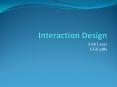 Interaction Design