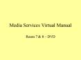 Media Services Virtual Manual