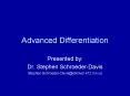 Advanced Differentiation