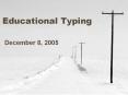 Educational Typing