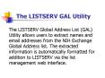 The LISTSERV GAL Utility