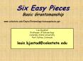 Six Easy Pieces Basic Grantsmanship