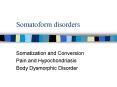 Somatoform disorders