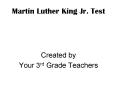 Martin Luther King Jr' Test