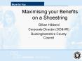 Maximising your Benefits on a Shoestring