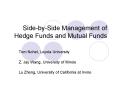 SidebySide Management of Hedge Funds and Mutual Funds