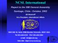 NCSL Board of Directors Meeting Highlights January 2002