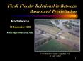 Flash Floods: Relationship Between Basins and Precipitation
